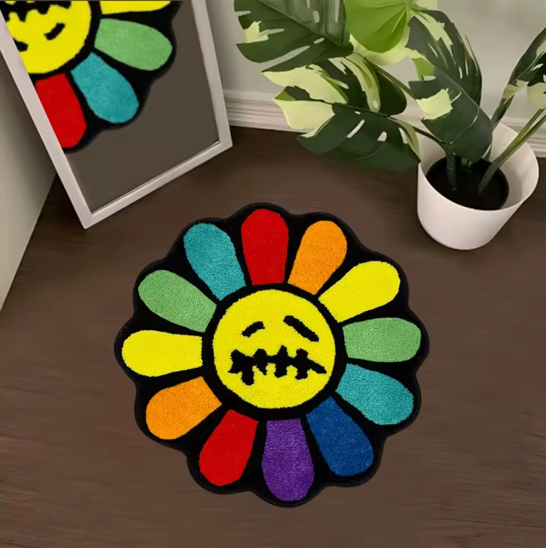 Colorful Flower Rug