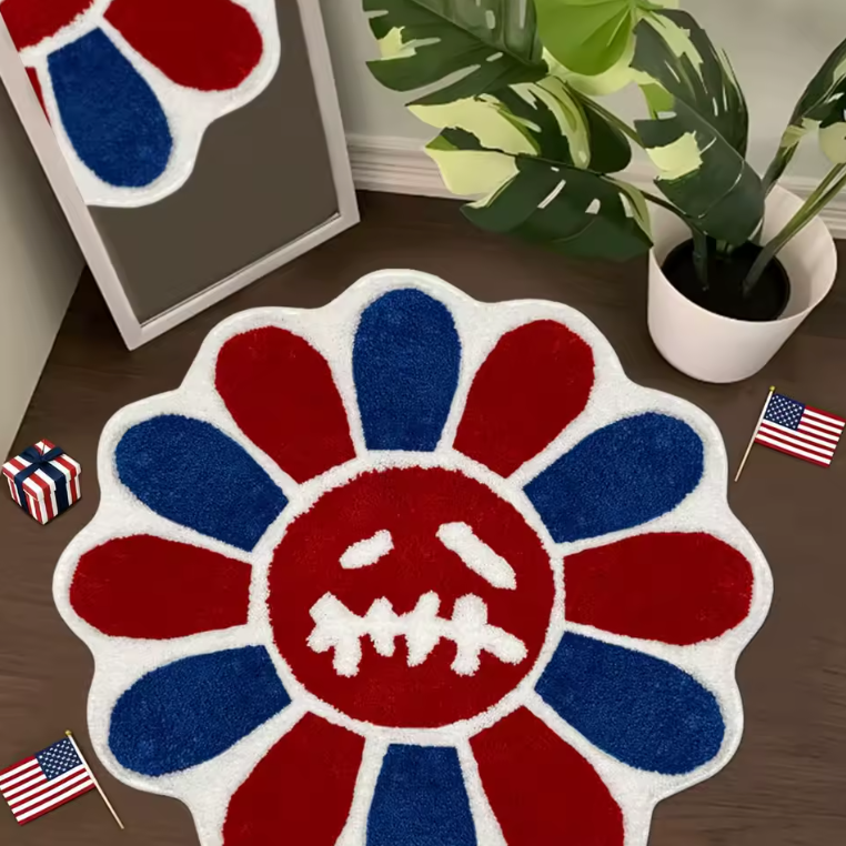 Colorful Flower Rug